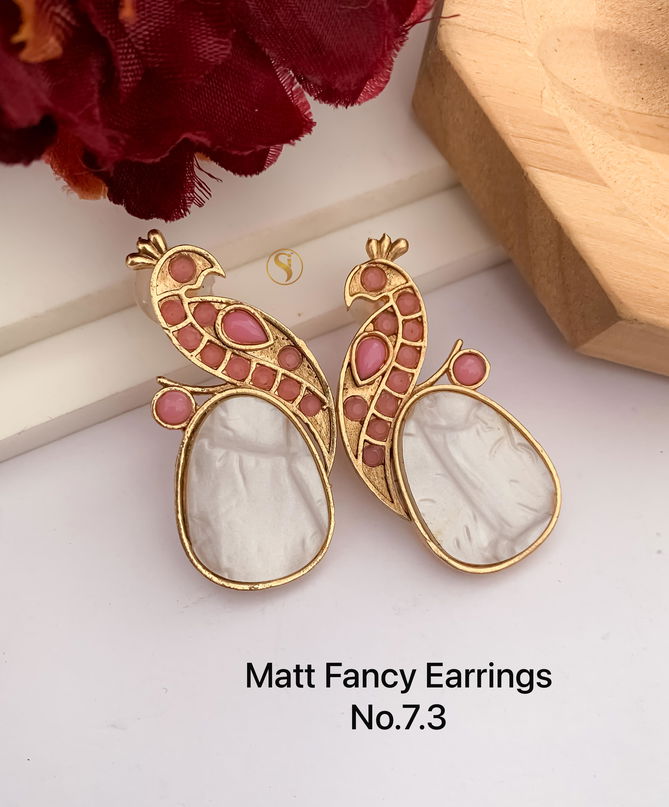 19 Party Wear AD Diamond Fancy Earrings Wholesale Shop in Surat
